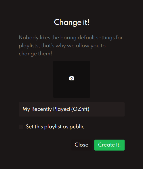 Create Playlists